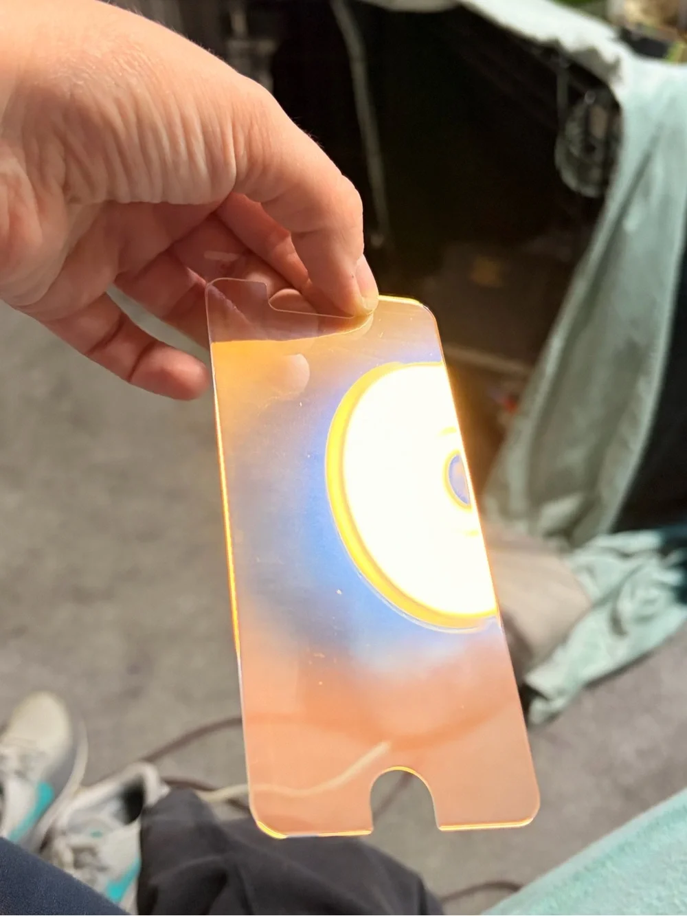*BRAND NEW*Kurl Holographic Tint Tempered Glass Screen Protector-iPhone 8,7,6,6s